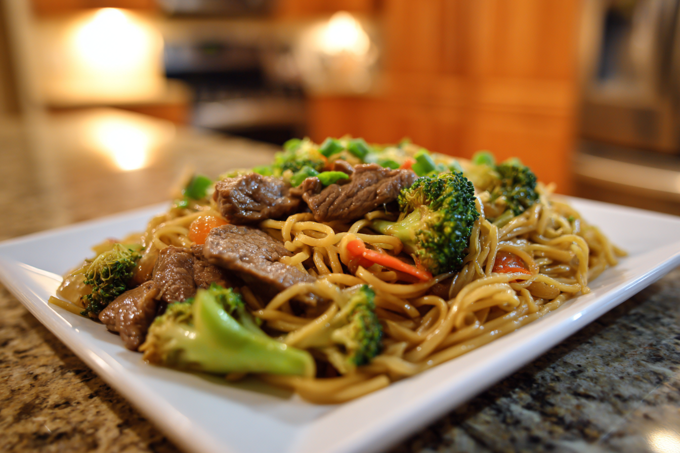 Best Beef and Broccoli Lo Mein Noodles Recipe (Easy Takeout at Home!)